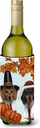 Caroline's Treasures PPP3087LITERK Dachshund Thanksgiving Pilgrims Wine Bottle Hugger Bottle Cooler Sleeve Hugger Machine Washable Collapsible Insulator Beverage Insulated Holder