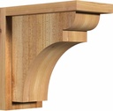 Ekena Millwork COR06X12X12YOR01RWR 6"W x 12"D x 12"H Yorktown Rough Sawn Corbel w/Backplate, Western Red Cedar