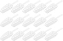 Ciieeo 15 Pcs Multi Purpose Plastic Food Scoops and Ice Shovels Ergonomic Design for Easy Handling for Measuring Rice Candy Tea Flour and More
