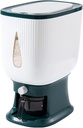 JINYC 22 Lbs Rice Dispenser, Large Sealed Grain Container Storage with Measuring Cup, Moisture Proof Household Food Dispenser Bucket, Household Sealed Grain Container for Kitchen