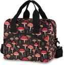 Mushroom Lunch Bags for Women Men Large Insulated Lunch Boxes Decoration Durable Lunch Tote Lunch Bags Cooler Bags for Teacher School Office Work Picnic B0402896