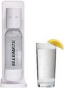 Ellemate Classic Carbonated Drink Maker, Seltzer Water with One-Push Fizz Technology, Cordless Carbonation for Bubbly Water (White)