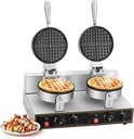2400W Waffle Maker Electric Double Waffle Irons Nonstick Muffin Machine for Home Restaurant