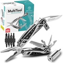 Multi Tool with Universal Socket - 22 in 1 Stainless Steel Multipurpose Tool with Saw, Pocket Knife, Wire Stripper & More - Small Tools for DIY Enthusiasts, Hobbyists, & Professionals by DrFriedels