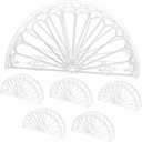 6pcs Napkin Holder Semicircle Serviette Holder Decorative Napkin Organizer for Dining Tabletop