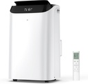 14000 BTU Portable Air Conditioners,Cooling,Fan,Dehumidification,Sleep Mode for Large Rooms up to 700 Sq.Ft,AC Unit with Remote Control,24H Timer,Installation Kits Included
