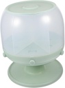 Rotatable Rice Dispenser for Kitchen Airtight Grain Storage Container Visible Window Large Capacity Rice Bin for Fresh Food Organization and Easy Dispensing