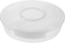 Hemoton Pizza Storage Container with Lid and Handle, Round Pie Keeper Pizza Slice Holder Tortilla Storage Containers for Cupcakes Cake Cheesecake Pastry