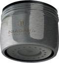 Niagara Conservation N3205NBN-PC-TU 1-Spray 0.5 GPM .94-in. Pressure-Compensating Needle-Spray Faucet Aerator Brushed Nickel, 6-Pack | Bathroom Sink and Kitchen Sink Aerator for Home Improvement