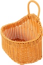 Wall Hanging Woven Basket for Storage Versatile Garlic and Fruit Organizer and Material Rustic Design Easy to Install for Kitchen and Home Decor