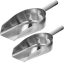 2pcs Stainless Steel Multi-purpose Shovel for Home Use for Ice Grain Flour and Dried Food Compact Design for Easy Storage and Easy to Clean