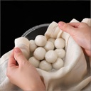 5 Pcs of Natural Pure Cotton Steamer Cloth (20x20 Inch）, Reusable Natural Pure Cotton Cheese Cloth, Used for Cooking, Canning, Steaming, Food Filter Cloth (White)