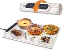 Food Warming Mat - Fast Heating Silicone Electric Warming Tray with 6 Level Temperature, 1-24Hr Options, Premium Silicone Nano-Material, Rollable & Portable Food Warmer for Parties Home Travel