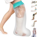 Cast Covers for Shower Leg, Waterproof Cast Cover for Showering/Swimming, Cast Protector for Shower Leg Adult, Water Proof Shower Boots for Foot after Surgery, Knee, Ankle, Boot (Diameter-7.9")