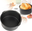 Air Fryer Cake Pan, Nonstick Baking Pans Barrel Air Fryer Bread Pizza Baking Pan Deep for Instan-t Pot Round Airfryer Cake Basket Pan Accessory Dishwasher Safe(SIZE:7 Inch)