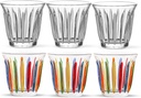 MHW-3BOMBER Espresso Coffee Glasses Set of 6 Drinking Glasses 8.1OZ Latte Glasses for Beverage, Water, Whiskey, Juice, Cocktail, Beer G6195-OS
