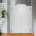 Undercat Swinging Door Partition Door Porch Entrance Swinging Door Border Pattern Cafe Door Automatic Closing Two-Way Double Doors for Hallway Kitchen Bar Pub Entrance Partition, 29.92 * 41.93 in