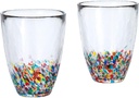 ADERIA FS71550 Tsugaru Vidro Nebuta Tumbler Pair, 10.1 fl oz (300 ml), Made in Japan with Cosmetic Box, Glass, Highball, Cup, Wedding, Celebration, Beer, Stylish, Present, Glass, Sake, Birthday,
