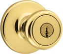 Kwikset 94002-848 Tylo Keyed Door Knob In Polished Brass