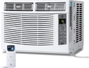 Towallmark 6,000 Btu Window Air Conditioner, Cools Up to 250 Sq. Ft with Cooling, Dehumidifier, 3 Fan Speed, Window-Mounted Room Ac Window Unit with Remote, Easy Install Kit for Home