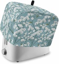 Vintage Flowers Small Toaster Cover 2 Slice, Kitchen Appliance Covers with Pocket & Loop, Watercolor Tree Branch Cherry Blossoms Bread Machine Covers Dust & Fingerprint Protection