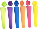 10pcs Mixed Color Silicone Popsicle Maker Easy Release Ice Cream Mold for DIY Popsicles Reusable Ice Mold for Adults for Summer Treats