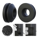 [Patent] Coliwel 100Packs Black Cable Railing Rubber Grommets Upgrade for 1/8" 5/32" 3/16" Cables for Level Angle Stairs Wire Rope Protector Sleeves for Metal Cable Railing Posts Deck Wire Railing