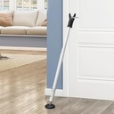 Door Stoppers Security,Heavy Duty portable door lock,2-in-1 Adjustable Sliding Door Lock Bar,Door Barricade Security Bars for Window,stop, Front Door, Patio Door, Apartment, Hotel Room (White)