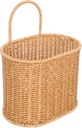 ABOOFAN Wall Hanging Storage Basket Imitation Rattan Decorative Organizer for Kitchen Living Room Garden for Flowers Sundries Home Decor Space-saving