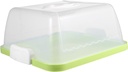 1Pc Portable Cake Container with Handle Transparent Food Preservation Box for Cake Storage for Transporting Birthday Cakes and Secure Design