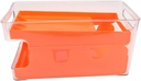 Soda Can Organizer, 2 Tier Drink Organizer for Fridge Drink Dispenser for Fridge Soda Organizer for Refrigerator Can Holders for Fridge Can Rack Organizer for Pantry(Orange)