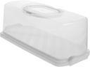 Cake Carrying Box Transparent Handheld Bread Container Lid Reusable Storage for Outdoor Desserts Portable Design for and Versatile Food Storage