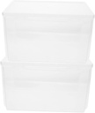 Ciieeo 2pcs Food Storage Containers for Refrigerator Airtight Bread Keeper Box Kitchen Organizer for Fruits and Vegetables Plastic for Daily Use