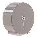 Single-Roll Jumbo Jr. Toilet Paper Dispenser by GP PRO (Georgia-Pacific); Stainless Steel 59448; 10.750" W x 4.440" D x 10.750" H