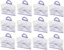 STOBAZA Tall Cake Boxes Handles 12pcs Square Plastic Cake Carrier for Display Easy to Carry