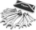 DURATECH Stubby Combination Wrench Set, SAE, 11-piece, 3/8'' to 1'', 12-Point, CR-V Steel, with Rolling Pouch