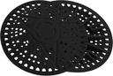 2pcs Shower Drain Hair Catcher, Silicone Floor Drain Cover Anti-Clog Hair Trap for Shower Bathtub Bathroom & Sink (Black)