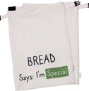 Cloth Bread Bags for Homemade Sourdough Rounds | Reusable Bread Gifting Packaging | Freezer Safe | BPA-Free | XL 17"x13", Pack of 2