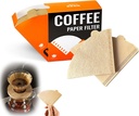 Cone Coffee Filter Papers, V02 Size, 100-Count Pack for Pour Over Coffee Makers (V01)