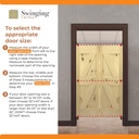 Craftsman Beadboard Saloon | Cafe Doors Premade for Any 32" Door Opening Primed (40" Tall Doors) *Quick Shipping* Cafe Doors Include All Hinges - (Matte Black Hinges)