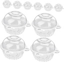 100pcs Disposable Dessert Cupcake Containers Lid Individual Muffin Holders for Cakes Donuts and Mousse for Parties and Events