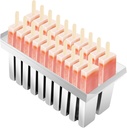 Stainless Steel Popsicle Molds, 20pcs Popsicle Moulds, Ice Cream Stick Holder,Large Capacity Popsicle Ice Cream Stick Holder, Commercial Popsicle Molds for Home Diy Ice Cream