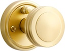 1 Pack Gold Door Knob Privacy Door Knobs Satin Brass Door Handle Interior Brushed Gold Door Knobs with Lock for Bedroom and Bathroom Zinc Alloy