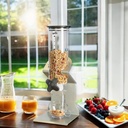 Honey-Can-Do Dried Goods and Snacks Dispenser With Steel Stand, 13-ounces