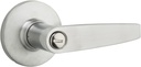 Modern Privacy Door Lever/Door Handle, Satin Chrome
