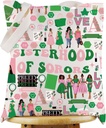 G2TUP Greek Sorority Canvas Tote Bag Pink and Green Gift Sisterhood Of Sorors Shoulder Bag Sorority Paraphernalia