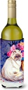 Caroline's Treasures 7150LITERK Persian Cat Wine Bottle Hugger Bottle Cooler Sleeve Hugger Machine Washable Collapsible Insulator Beverage Insulated Holder