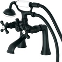 Kingston Brass KS268MB Kingston Clawfoot Tub Faucet, Matte Black 9.13 x 7 x 5.94