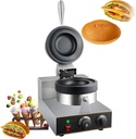 Ice Cream Burger Machine,Electric Burger Maker Machine,Ice Cream Filling Waffle Maker,1300W Non Stick Electric Panini Press Burger Machine