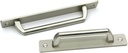 Sliding Door Handles,Pull Push Door Handles, 2pcs Sliding Pull Gate Pulls Cabinet Knobs Zinc Alloy Grab Bar Handles Barn Shed Garage Door Levers (Hole Distance 128MM,B) (Color : B, Size : HOL ( Color
